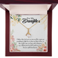 To My Daughter God Sent Daughter Religious Alluring Ribbon Necklace Message Card-Express Your Love Gifts