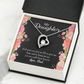 To My Daughter God Sent Daughter to Dad's Life Forever Necklace w Message Card-Express Your Love Gifts