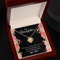 To My Daughter God Sent Daughter to Dad's Life Infinity Knot Necklace Message Card-Express Your Love Gifts