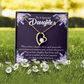 To My Daughter Good Person Daughter Forever Necklace w Message Card-Express Your Love Gifts