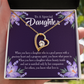 To My Daughter Good Person Daughter Forever Necklace w Message Card-Express Your Love Gifts