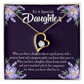 To My Daughter Good Person Daughter Forever Necklace w Message Card-Express Your Love Gifts