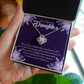 To My Daughter Good Person Daughter Infinity Knot Necklace Message Card-Express Your Love Gifts