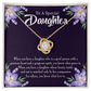 To My Daughter Good Person Daughter Infinity Knot Necklace Message Card-Express Your Love Gifts
