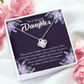 To My Daughter Good Person Daughter Infinity Knot Necklace Message Card-Express Your Love Gifts