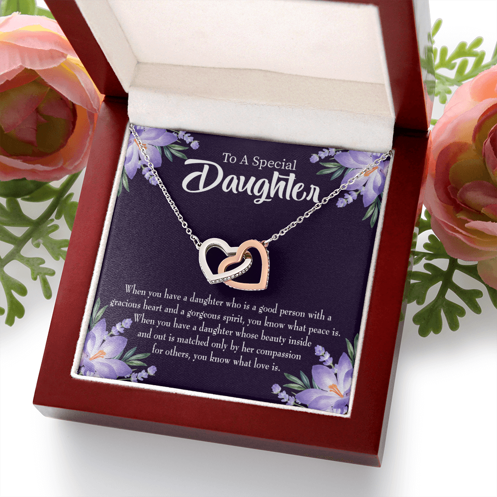 To My Daughter Good Person Daughter Inseparable Necklace-Express Your Love Gifts