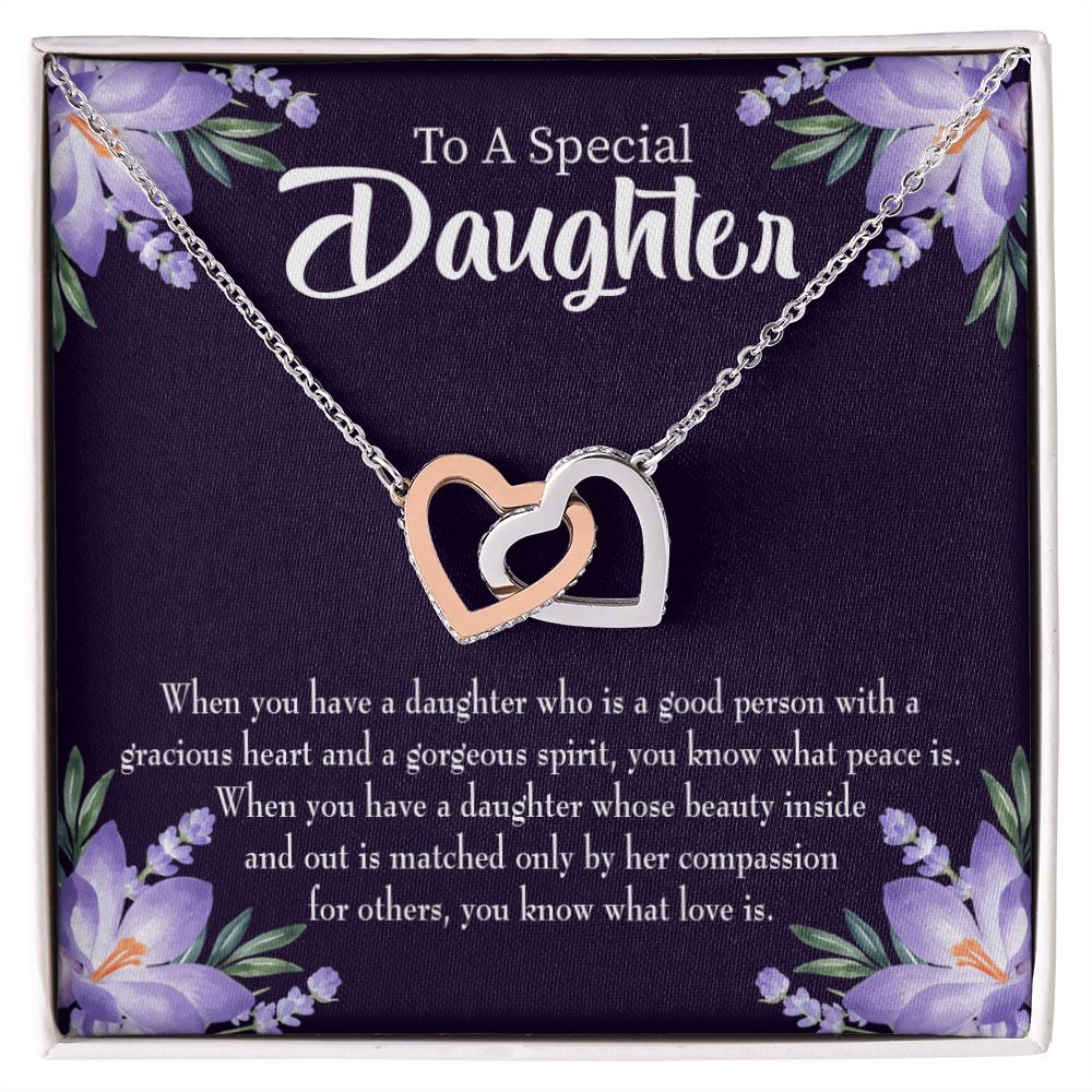 To My Daughter Good Person Daughter Inseparable Necklace-Express Your Love Gifts