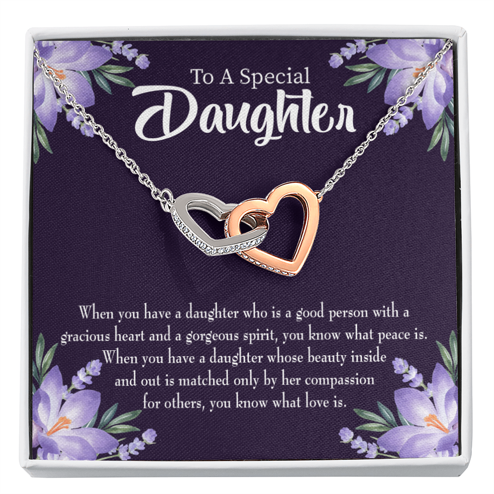 To My Daughter Good Person Daughter Inseparable Necklace-Express Your Love Gifts