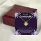 To My Daughter Granddaughter Gift From Heaven Infinity Knot Necklace Message Card-Express Your Love Gifts