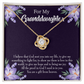 To My Daughter Granddaughter Gift From Heaven Infinity Knot Necklace Message Card-Express Your Love Gifts