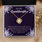 To My Daughter Granddaughter Gift From Heaven Infinity Knot Necklace Message Card-Express Your Love Gifts