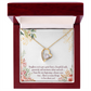 To My Daughter Great Heart Forever Necklace w Message Card-Express Your Love Gifts