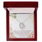 To My Daughter Great Heart Forever Necklace w Message Card-Express Your Love Gifts