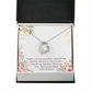 To My Daughter Great Heart Forever Necklace w Message Card-Express Your Love Gifts