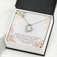 To My Daughter Great Heart Forever Necklace w Message Card-Express Your Love Gifts