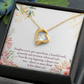 To My Daughter Great Heart Forever Necklace w Message Card-Express Your Love Gifts