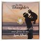 To My Daughter Greatest Daughter From Dad Infinity Knot Necklace Message Card-Express Your Love Gifts