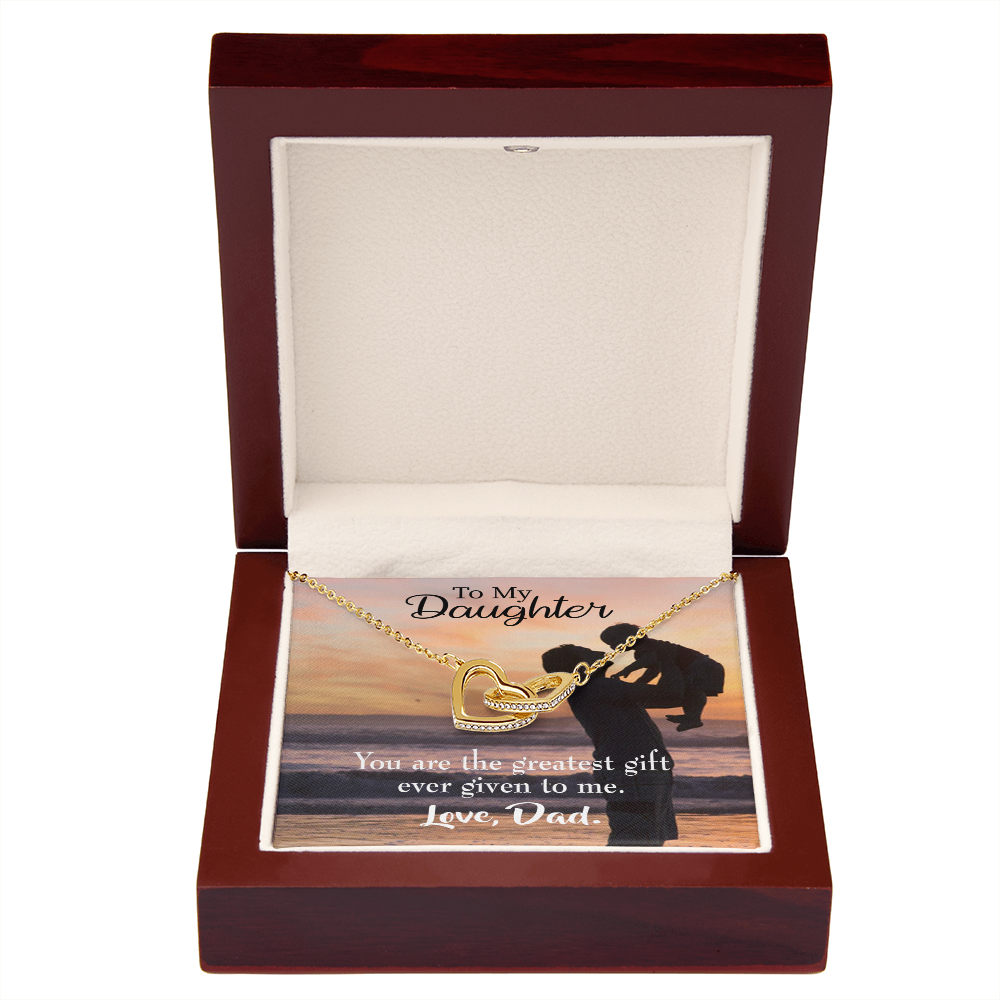 To My Daughter Greatest Daughter to Dad Inseparable Necklace-Express Your Love Gifts