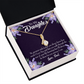 To My Daughter Greatest Wish From Dad Alluring Ribbon Necklace Message Card-Express Your Love Gifts