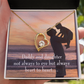 To My Daughter Heart to Heart From Dad Forever Necklace w Message Card-Express Your Love Gifts