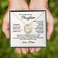 To My Daughter How Much You Mean to Me Forever Necklace w Message Card-Express Your Love Gifts