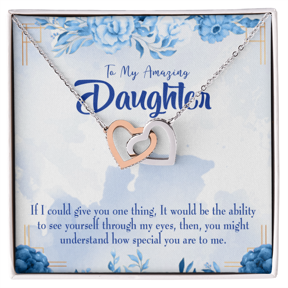 To My Daughter How Special You Are to Me Inseparable Necklace-Express Your Love Gifts