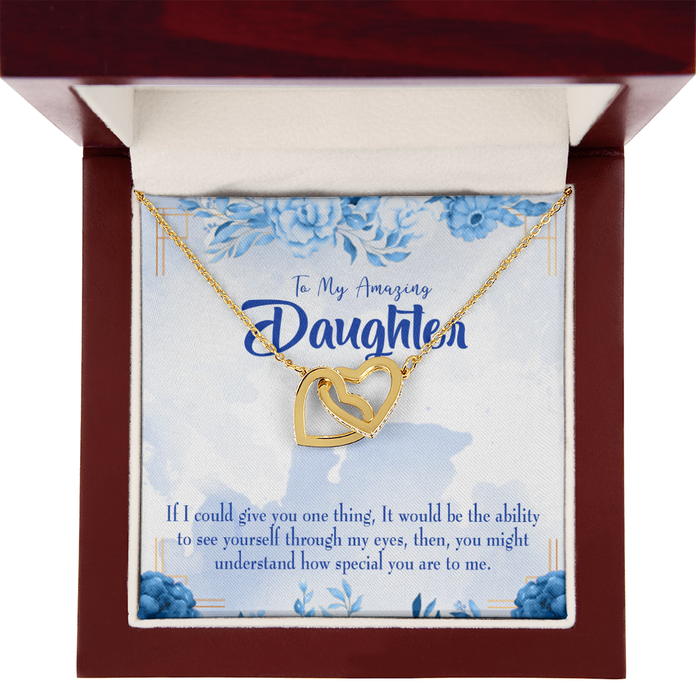 To My Daughter How Special You Are to Me Inseparable Necklace-Express Your Love Gifts