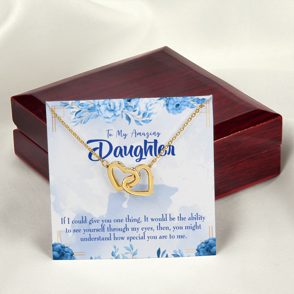 To My Daughter How Special You Are to Me Inseparable Necklace-Express Your Love Gifts