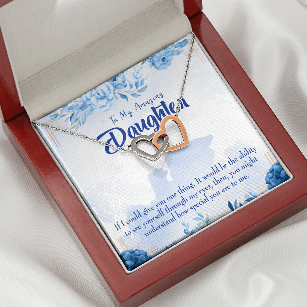 To My Daughter How Special You Are to Me Inseparable Necklace-Express Your Love Gifts