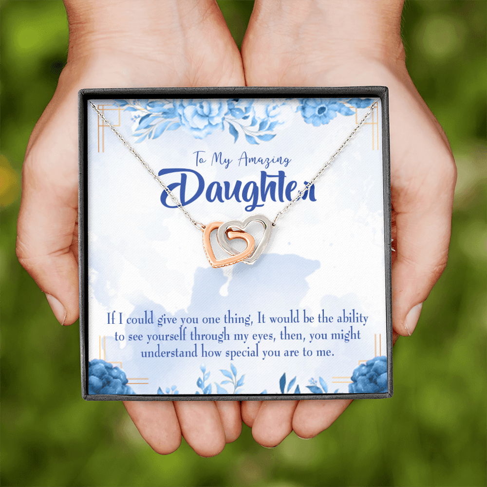 To My Daughter How Special You Are to Me Inseparable Necklace-Express Your Love Gifts