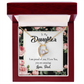To My Daughter I Am Proud of You From Dad Forever Necklace w Message Card-Express Your Love Gifts