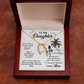 To My Daughter I'll Always Be With You From Mom Forever Necklace w Message Card-Express Your Love Gifts