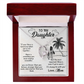 To My Daughter I'll Always Be With You From Mom Forever Necklace w Message Card-Express Your Love Gifts