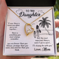 To My Daughter I'll Always Be With You From Mom Forever Necklace w Message Card-Express Your Love Gifts