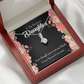 To My Daughter I Love You As You Were Alluring Ribbon Necklace Message Card-Express Your Love Gifts