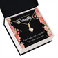 To My Daughter I Love You As You Were Alluring Ribbon Necklace Message Card-Express Your Love Gifts