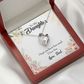 To My Daughter I Love You From Dad Forever Necklace w Message Card-Express Your Love Gifts