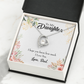 To My Daughter I Love You From Dad Forever Necklace w Message Card-Express Your Love Gifts