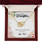 To My Daughter I Love You From Dad Inseparable Necklace-Express Your Love Gifts
