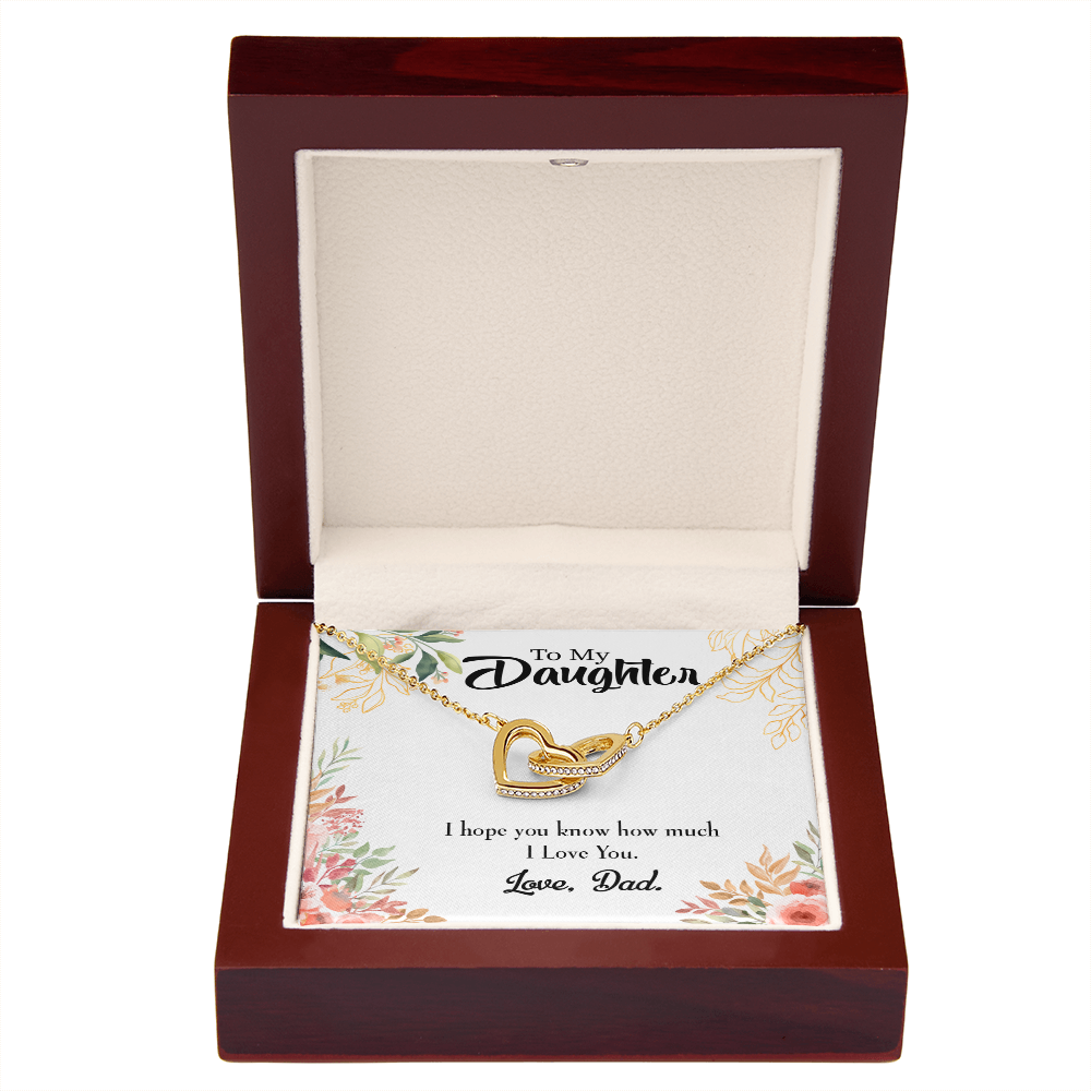 To My Daughter I Love You From Dad Inseparable Necklace-Express Your Love Gifts
