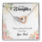 To My Daughter I Love You From Dad Inseparable Necklace-Express Your Love Gifts