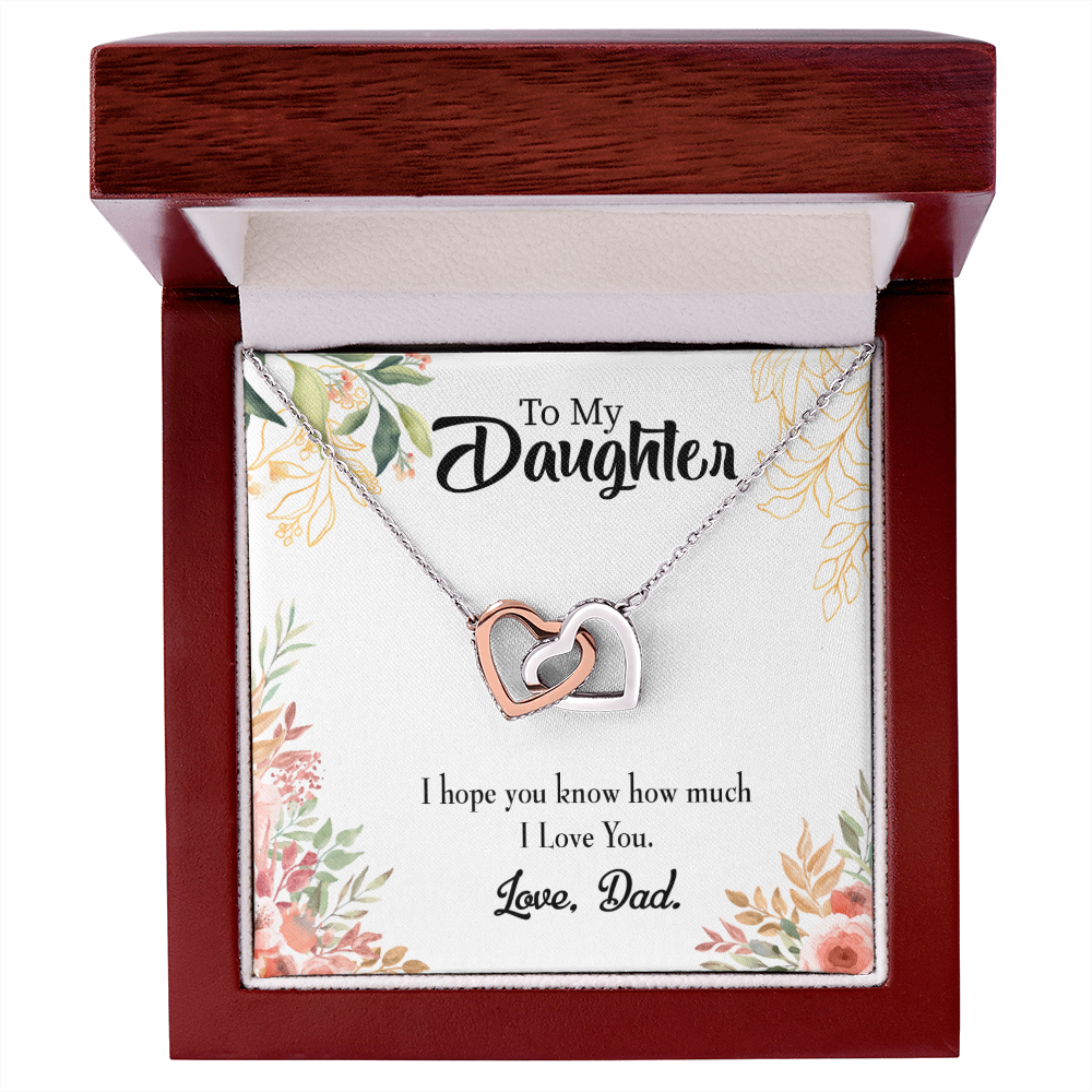 To My Daughter I Love You From Dad Inseparable Necklace-Express Your Love Gifts