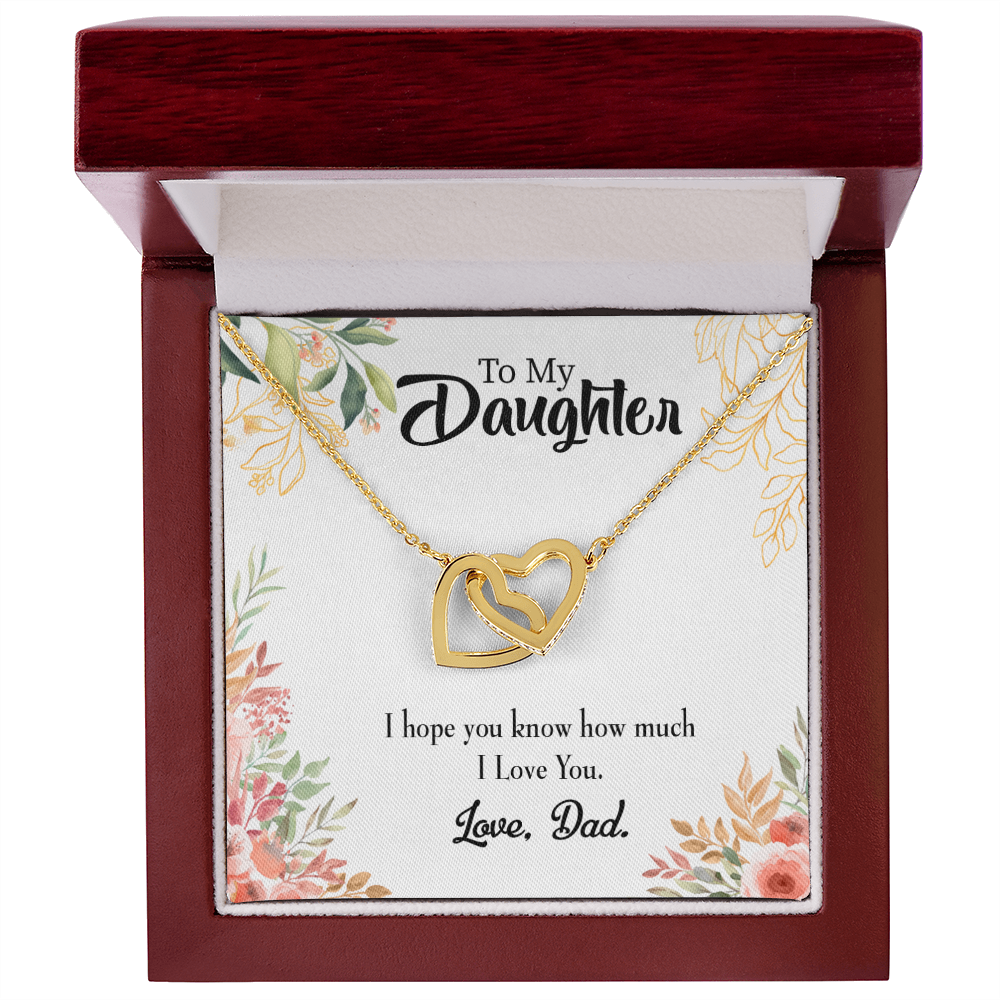 To My Daughter I Love You From Dad Inseparable Necklace-Express Your Love Gifts