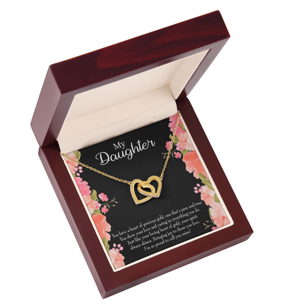 To My Daughter I’m so Proud to Call you Mine! Inseparable Necklace-Express Your Love Gifts