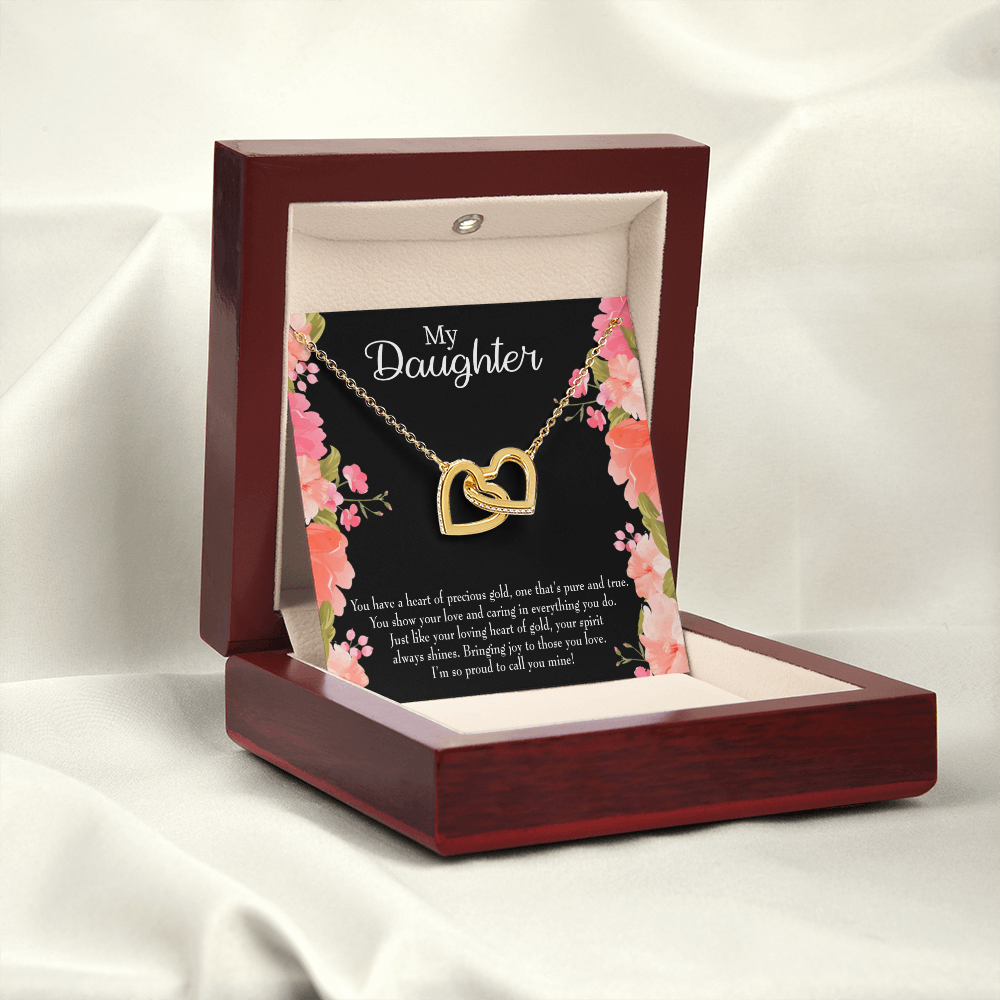 To My Daughter I’m so Proud to Call you Mine! Inseparable Necklace-Express Your Love Gifts