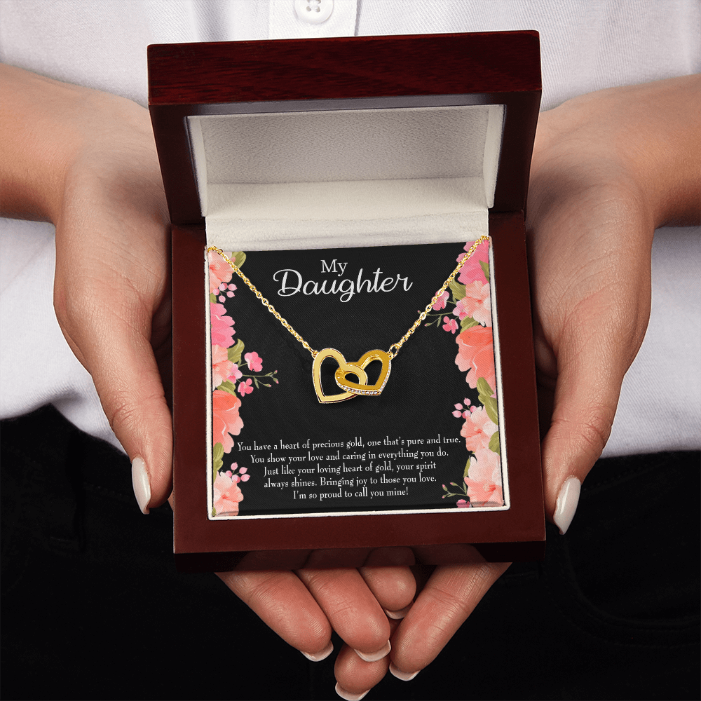 To My Daughter I’m so Proud to Call you Mine! Inseparable Necklace-Express Your Love Gifts