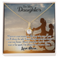 To My Daughter I Pray for You From Mum Alluring Ribbon Necklace Message Card-Express Your Love Gifts