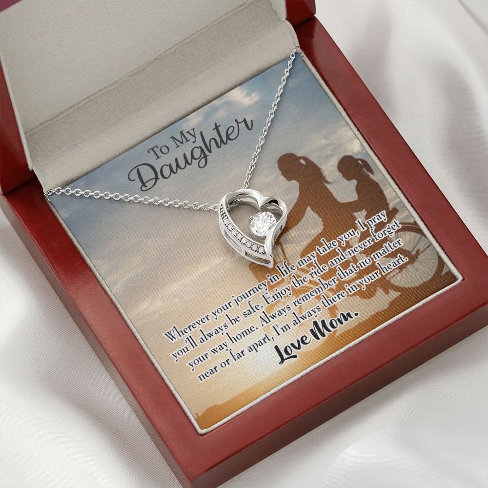 To My Daughter I Pray For You From Mum Forever Necklace w Message Card-Express Your Love Gifts