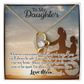 To My Daughter I Pray For You From Mum Forever Necklace w Message Card-Express Your Love Gifts