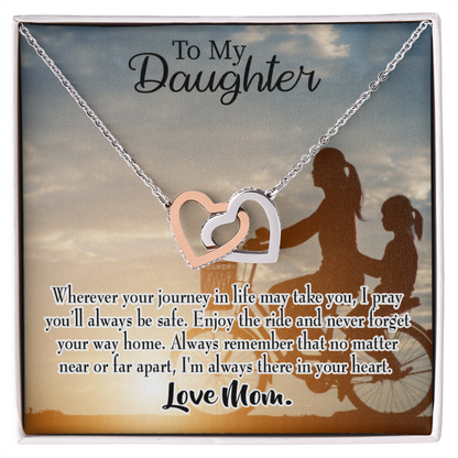 To My Daughter I Pray for You From Mum Inseparable Necklace-Express Your Love Gifts